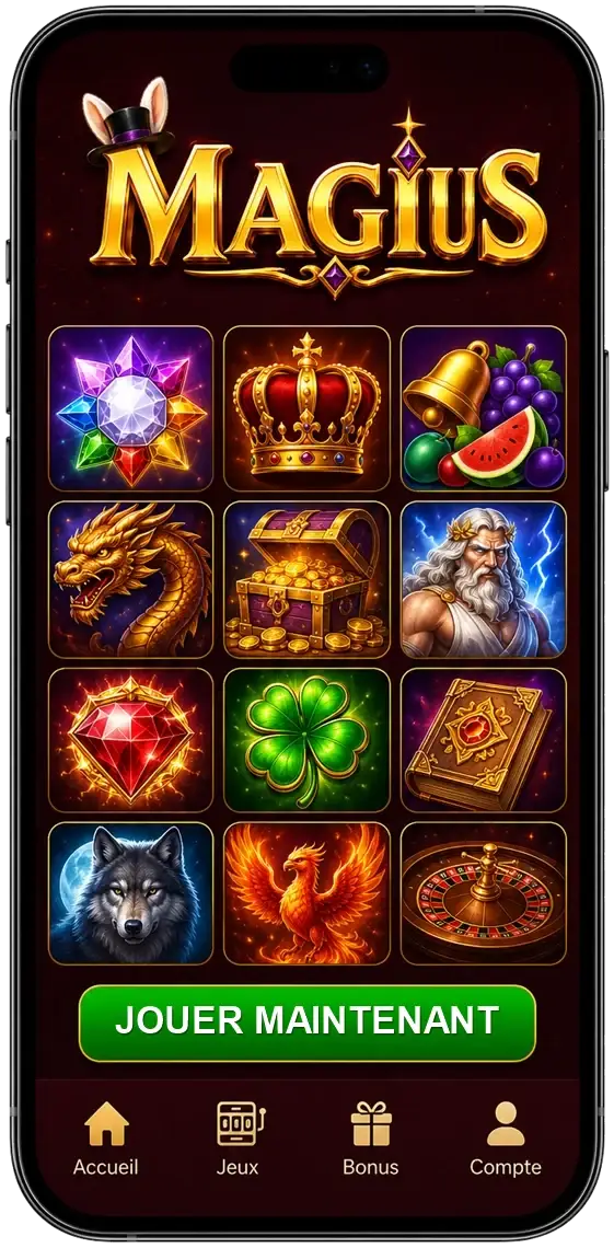 Magius Casino sur mobile